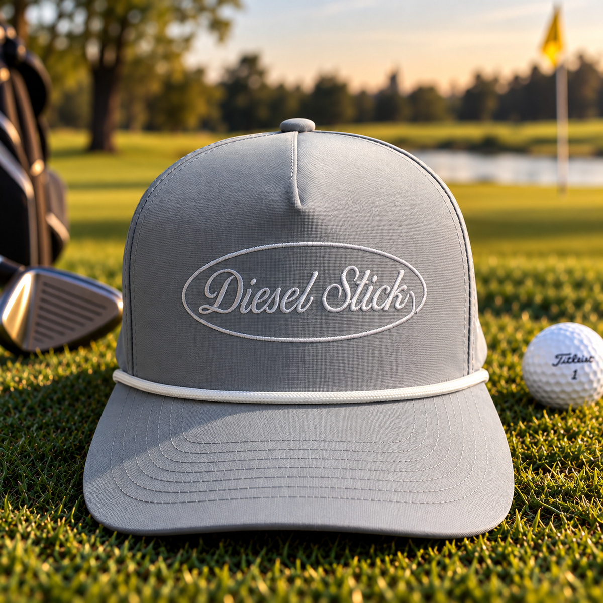 Diesel Stick Structured Rope Golf Hat