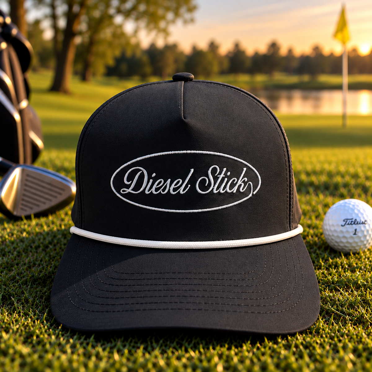 Diesel Stick Structured Rope Golf Hat